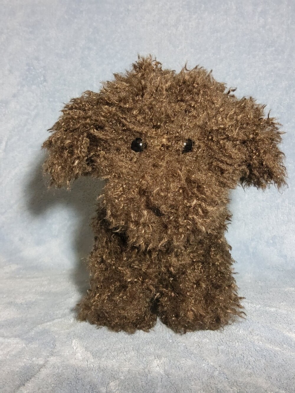 Apricot Lamb Plush Chocolate Poodle Dog Puppy Stuffed Animal Soft Cuddly 10"